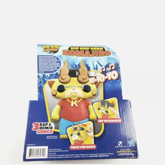 YO-KAI WATCH Figure HIP HOP HERO KOMAJIRO, Rap & Remix Songs Hasbro - Picture 7 of 9